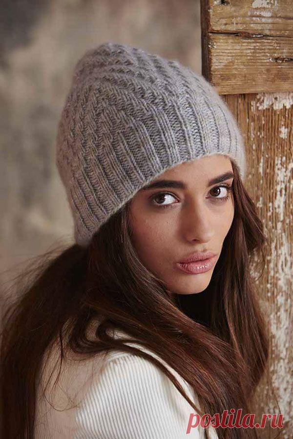 Стильная шапочка от Ashley Rao (Vogue Knitting, Fall 2014) вязаная спицами
