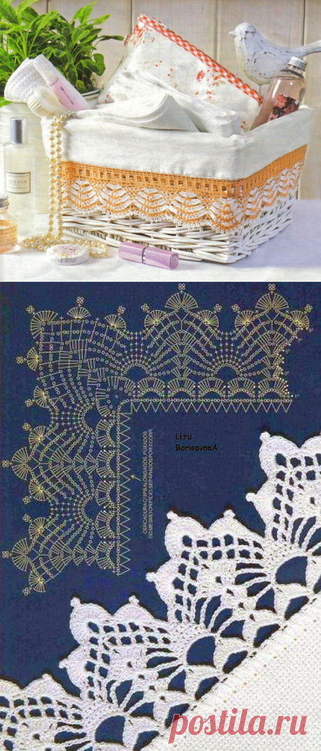 Кайма, обвязка края - крючок - Буськины записки