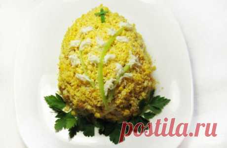 Салат &quot;Пасхальное яйцо&quot; - Простые рецепты Овкусе.ру