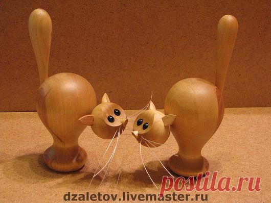 Купить КОШКА - изделия из дерева, игрушка, сувениры и подарки, кошка, статуэтка, коллекция кошек