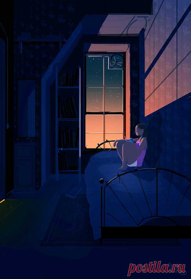 Волшебство ночи... Художник Паскаль Кэмпион (Pascal Campion).