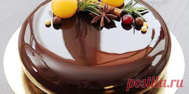 Зеркальная шоколадная глазурь для торта! Простой рецепт Очень часто неправильно сделанная глазурь, портит не только внешний вид десерта, но и его вкус. Предлагаем вам рецепт очень простой, но всегда получающейся глазури для любого десерта. Для...