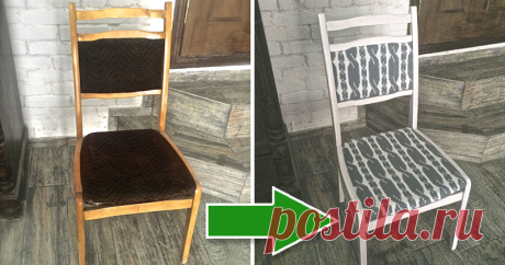 Преображение старого стула: и снова как новенький!