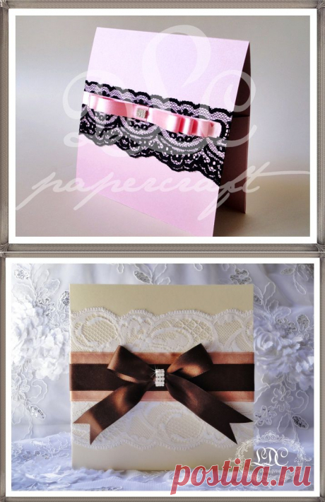 Convite com Renda, laço Channel e Strass | Flickr - Photo Sharing!