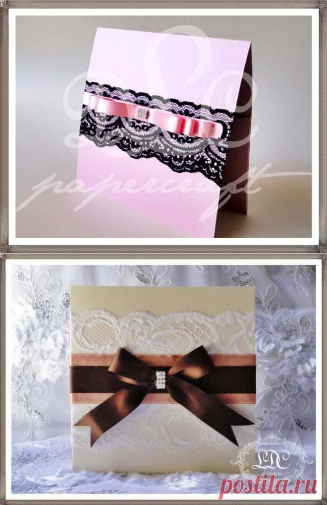 Convite com Renda, laço Channel e Strass | Flickr - Photo Sharing!