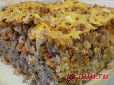 Рецепт: Гречневая запеканка