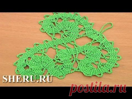 Элементы брюггского кружева - листик для кружева