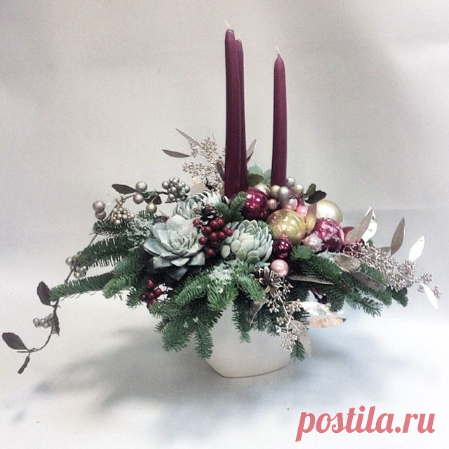 Новогодние композиции со свечами — DIYIdeas
