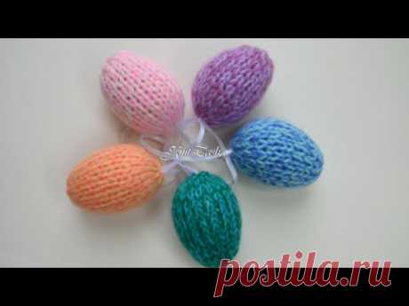 Вяжем пасхальные яйца спицами за 10 минут