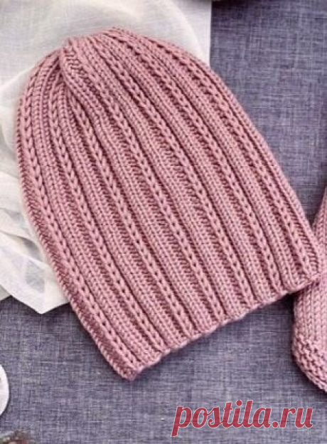 Шапки спицами