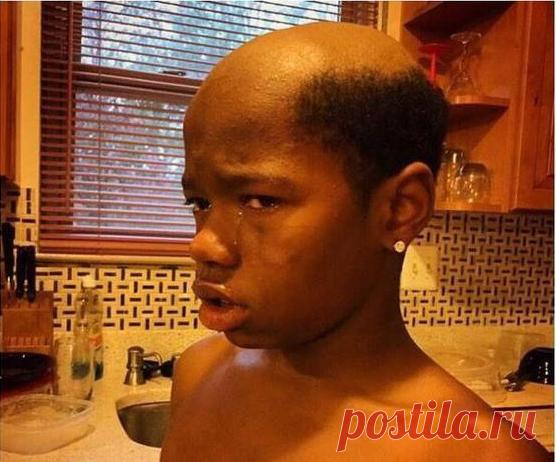 Братишка хотел выглядеть взрослым. Я сказал что помогу ему. / Экстремальный досуг