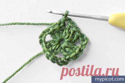 Замечательный узор для пледа, подушечки или... (мастер-класс)