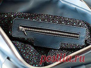 МК Кармашек на молнии в кожаной рамке - Ярмарка Мастеров - ручная работа, handmade