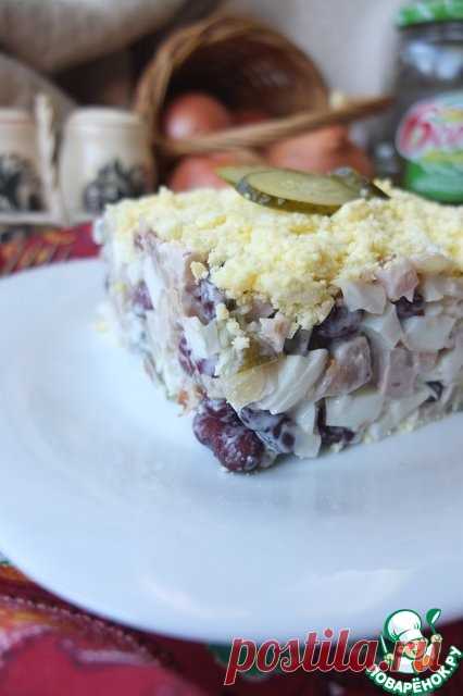 Мясной салат "Брутальный" - кулинарный рецепт