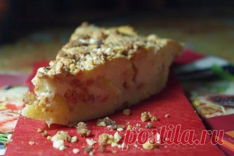 Пирог с рабарбаром и яблоками - кулинарный рецепт. Миллион Меню