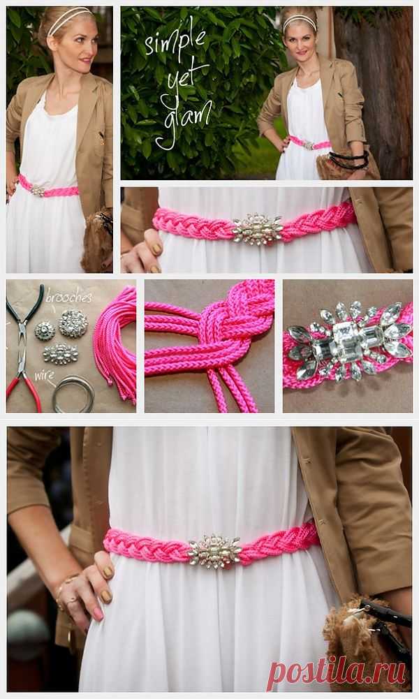 Пояс из шнуров (мастер-класс) / Аксессуары (не украшения) / Модный сайт о стильной переделке одежды и интерьера