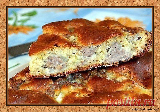 Пирог с мясом. Легче не бывает!