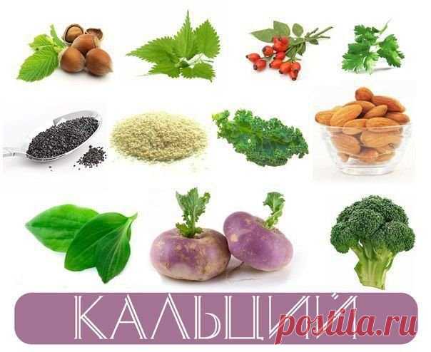 КАЛЬЦИЙ- это жизненно необходимый элемент, без него КАЛЬЦИЙ- это жизненно необходимый элемент, без него жизнь человека была бы невозможна. Кальций необходим каждой нашей клетке, включая клетки сердца, нервов и мышц. Он необходим для обеспечения нормальной жизнедеятельности всех живых организмов.  Продукты, богатые кальцием:   Мак 1460 мг/100 г  Кунжут 670 — 975 мг/100 г  Крапива 713 мг/100 г  Подорожник большой 412 мг/100 г  Семена подсолнечника 367 мг/100 г  Шиповник 257 ...