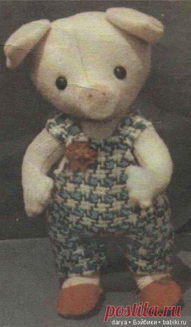 Поросенок хрюша, выкройка игрушки из советской книжки / Поросенок / Бэйбики. Куклы фото. Одежда для кукол