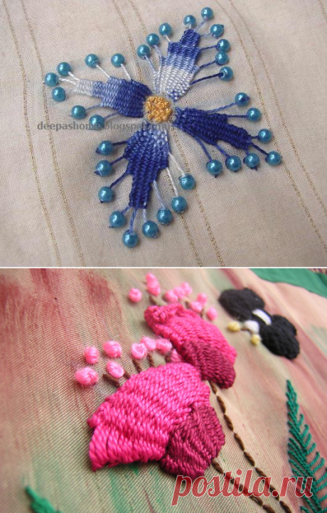 Вышивка на... расческе