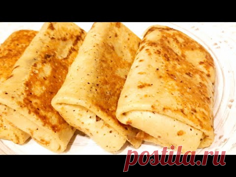 БЛИНЫ (Блинчики) с МЯСОМ. Как Приготовить ВКУСНЫЕ Блины с Мясом. Pancakes with meat recipe