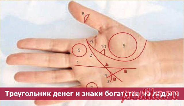 Треугольник денег и знаки богатства на ладони ~ Эзотерика и самопознание