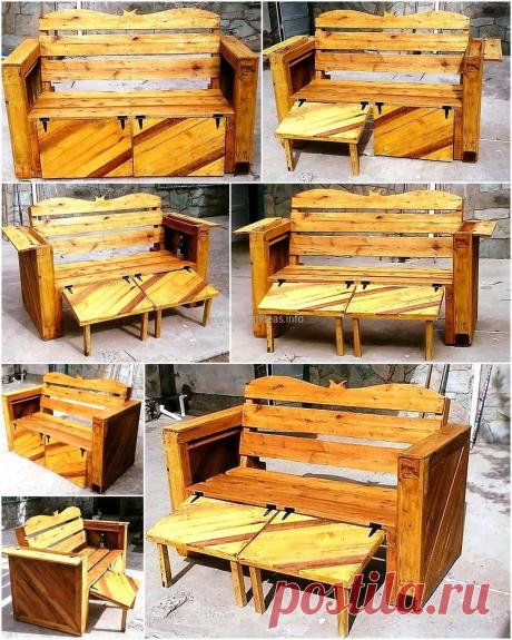 Creative Pallet Couch with Different Options | Pallet Ideas