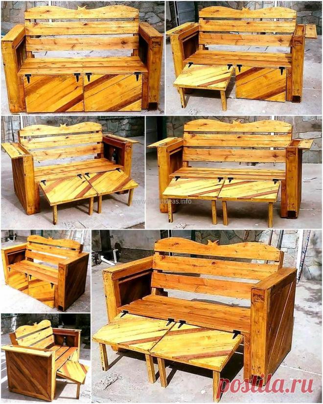 Creative Pallet Couch with Different Options | Pallet Ideas