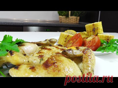 Кукурузный цыпленок в цитрусовом маринаде на электро гриле