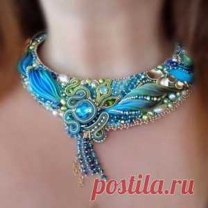 Шикарные украшения, сделанные в японской технике шибори - МирТесен