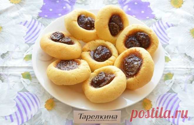 Печенье с клубничным вареньем рецепт от Тарелкиной