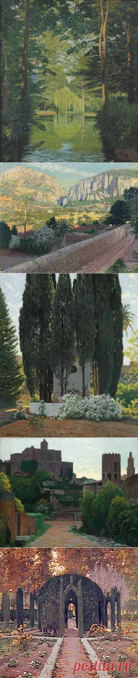 Художник Santiago Rusiñol i Prats (Catalan, 1861-1931)