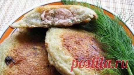 Драники с мясной начинкой