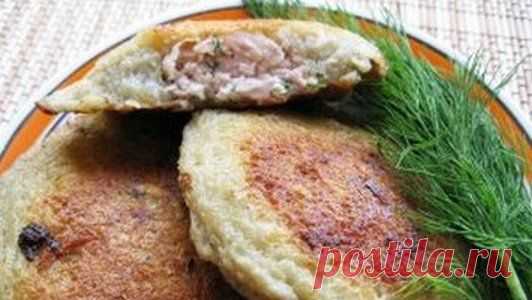 Драники с мясной начинкой