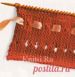 Декоративные дырочки. Мастерская / Уроки вязания / Спицами