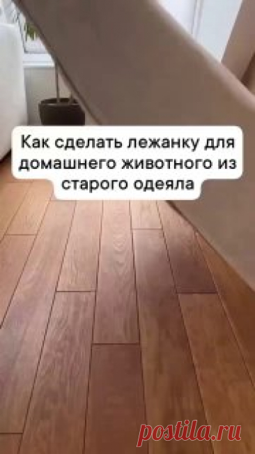 ЯжеХозяйка 📎Делаем лежанку для домашнего животного из старого одеяла 

#уют