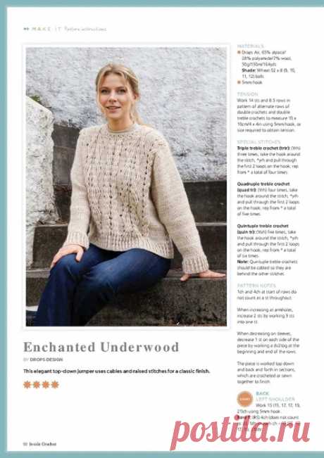 Пуловер крючком

Дизайн из журнала Inside Crochet №143 2021

Словарик в помощь найдёте в ссылках группы