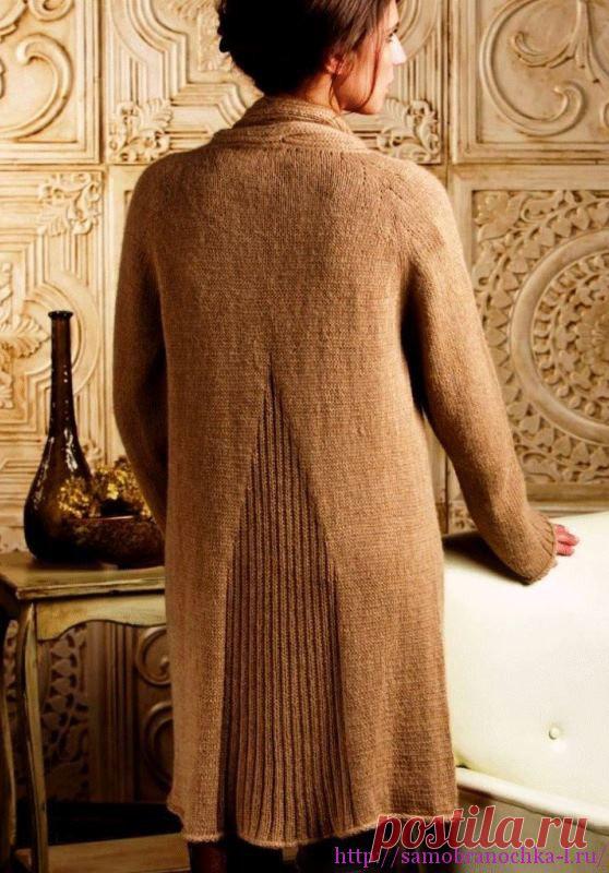 Три эффектных кардигана спицами