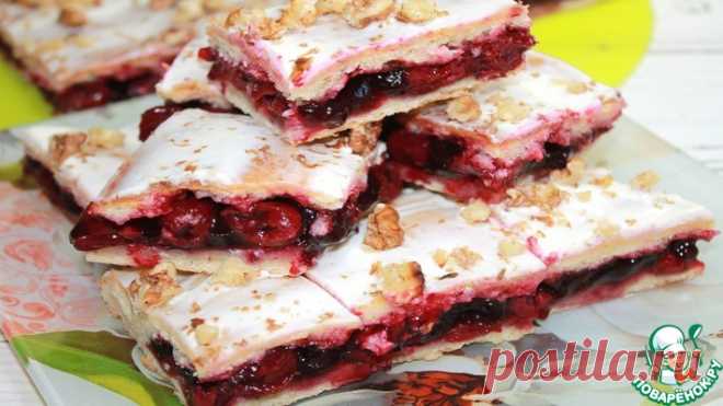 Пирог с вишней Кулинарный рецепт