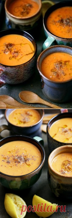 Морковный суп с белой фасолью(Постный)