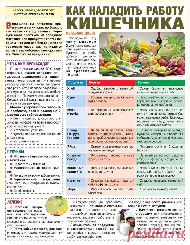 Как наладить работу кишечника