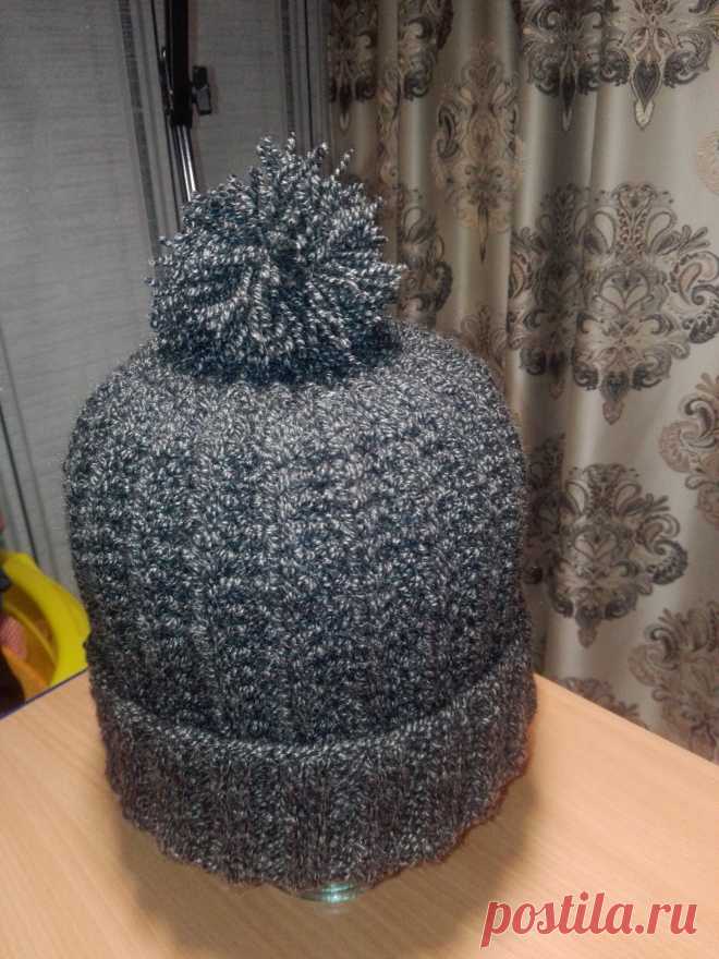 Шапка рифленой резинкой