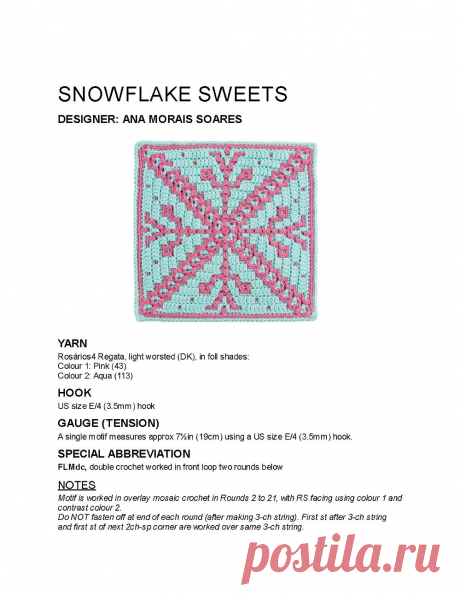 Коллекция проектов крючком в книге «100 Crochet Tiles» | Вязание крючком для начинающих