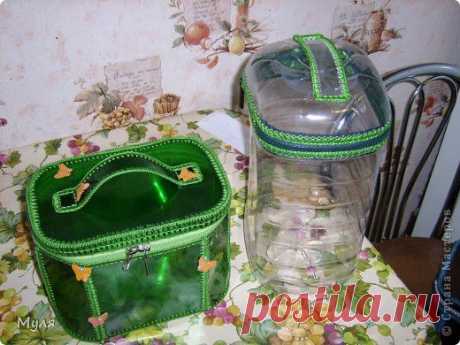 Сумка из пластиковых бутылок.Необычная..