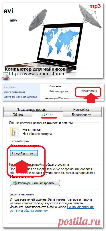 Как передать музыку и фотографии с компьютера на ноутбук по сети