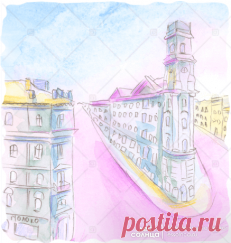 Санкт-Петербург | Акварель | Персональная именная сказка | Лес Солнца | Lessolnca.ru
