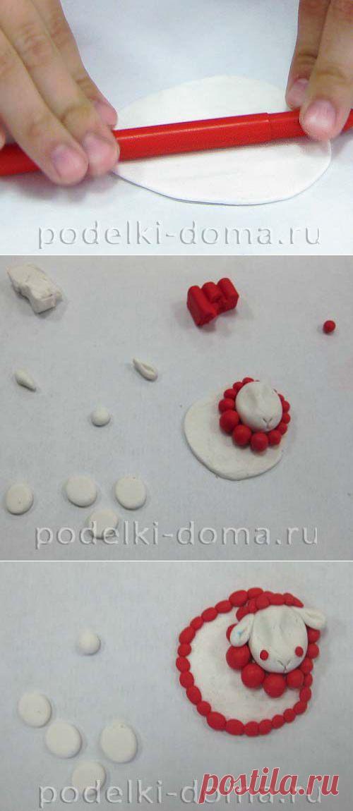 Овечка из пластики. Пошаговый мастер-класс | Коробочка
