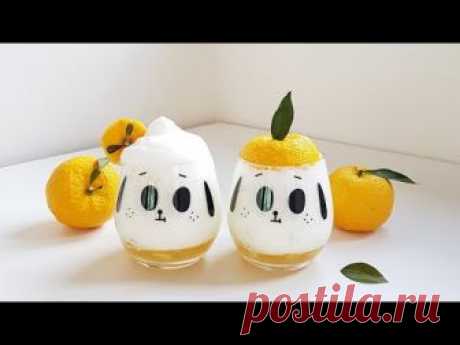 y.na 홈카페 _ 유자청만들기, 유자차, 유자라떼_citron syrup_citron latte_ユズラテ