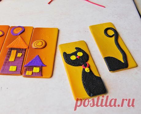 Урок - браслет "Кошка в городе": polymerclayfimo