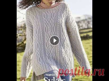 Женский Пуловер Спицами с Рукавами - 2019 / Women's Pullover with Sleeves Женский Пуловер Спицами с Рукавами - 2019 / Women's Pullover with Sleeves...